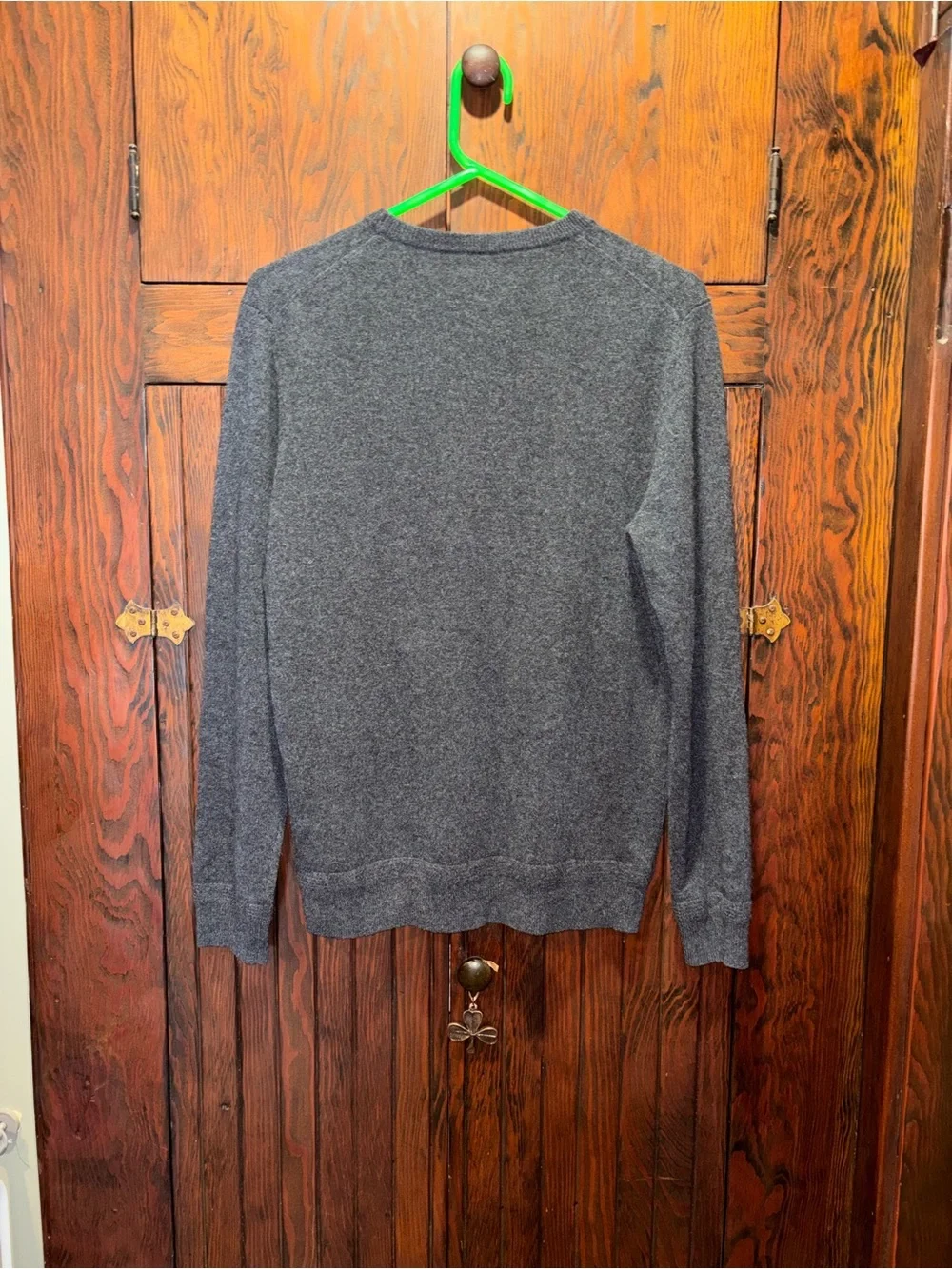 J. Crew Men's 100% Cashmere Crewneck Sweater - Charcoal
